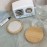 3 Pcs Small Wood Makeup Mirrors Round Compact Mirror Portable Pocket Mirror Wooden Vanity Cosmetic Mirror Circles Travel Mirror for Women Girls