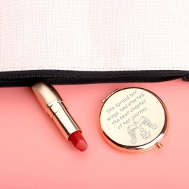 UJIMS Phoenix Angel Compact Makeup Mirror (PhoenixMakeupMirror), 2.8 W x 2.6 L, Rose Gold, Frameless, 2-Sided, 10x Magnification UJIMS Phoenix Angel Compact Makeup Mirror (PhoenixMakeupMirror), 2.8 W x 2.6 L, Rose Gold, Frameless, 2-Sided, 10x Magnification