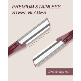 MoHern Multipurpose Eyebrow & Face Razor - 20 Pcs Dermaplane Razor, Face Shaver for Women and Men (Red) MoHern Multipurpose Eyebrow & Face Razor - 20 Pcs Dermaplane Razor, Face Shaver for Women and Men (Red)