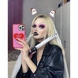 ZITULRY Halloween Headbands for Women Enamel Pumpkin Candy Corn Witch Hat Headband Gothic Spooky Ghost BOO Bat Moon Tiara Headpiece, White