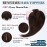 Benehair Clip in Hair Topper with Bangs Secret Topper Wiglet 100% Human Hair Clip in Top Hairpieces Fringe Bang Replacement Wiglet for Womem with Thinning Hair 18 Inch 53g Dark Brown 2