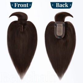 Benehair Clip in Hair Topper with Bangs Secret Topper Wiglet 100% Human Hair Clip in Top Hairpieces Fringe Bang Replacement Wiglet for Womem with Thinning Hair 18 Inch 53g Dark Brown 2 Benehair Clip in Hair Topper with Bangs Secret Topper Wiglet 100% Human Hair Clip in Top Hairpieces Fringe Bang Replacement Wiglet for Womem with Thinning Hair 18 Inch 53g Dark Brown 2