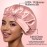 Silk Sleeping Bonnet - 100% Mulberry Silk Sleep Cap Breathable & Adjustable Night Hair Wrap for Women Curly Hair with Elastic Tie Band Silk Satin Turban (Pink)