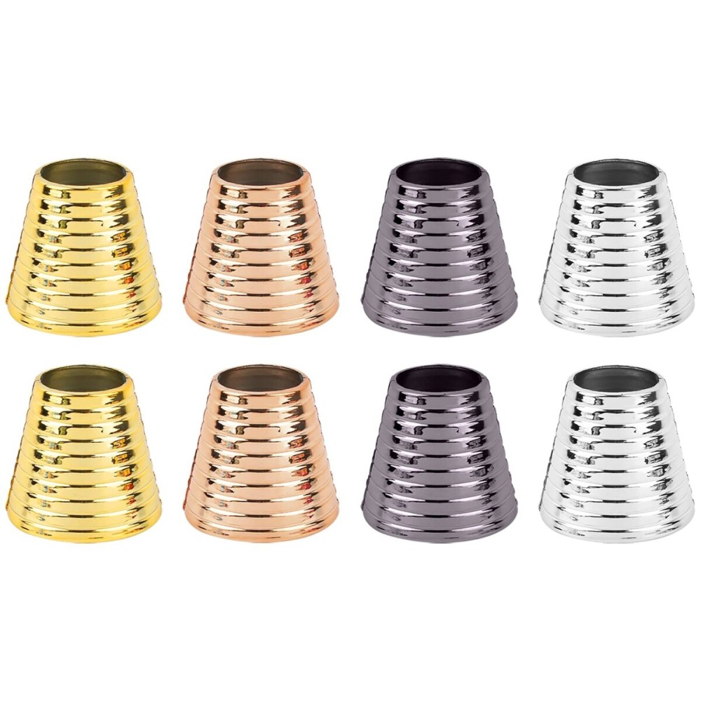 AUEAR, 8 Pack Ponytail Cover Cuff with Teeth Plastic Hair Rings Cuffs Holder for Women