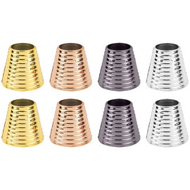 AUEAR, 8 Pack Ponytail Cover Cuff with Teeth Plastic Hair Rings Cuffs Holder for Women