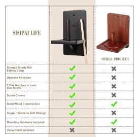 SISIPAI LIFE Pool Chalk Holder Cone Chalk Holder Wall Mounted Pool Chalk Holder Pool Table Chalk Holder Pool Table Accessories Black