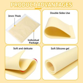 6 Pcs 3mm Fake Skin Practice Kit, 11.8x8.3 in Thick Silicone Skin with 2 Pcs Tattoo Template, for Beginner & Experienced Tattoo Artists (12x8in-6pcs) 6 Pcs 3mm Fake Skin Practice Kit, 11.8x8.3 in Thick Silicone Skin with 2 Pcs Tattoo Template, for Beginner & Experienced Tattoo Artists (12x8in-6pcs)