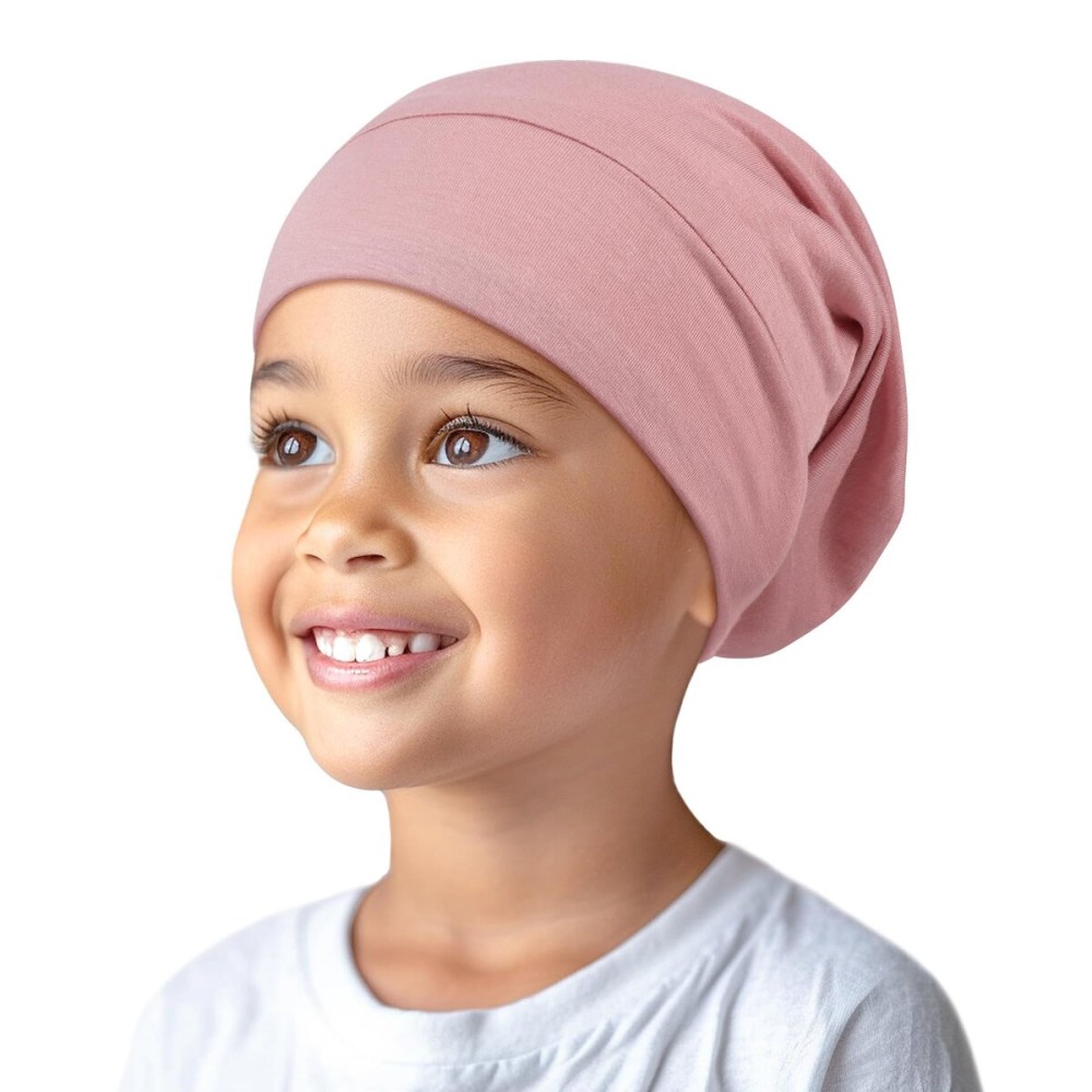 OLESILK Silk Bonnet for Kids Girls 2-6 Years, Adjustable Strap, Smooth for No Frizzy Hair, Breathable All Night Slleping Pink OLESILK Silk Bonnet for Kids Girls 2-6 Years, Adjustable Strap, Smooth for No Frizzy Hair, Breathable All Night Slleping Pink