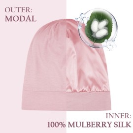 OLESILK Silk Bonnet for Kids Girls 2-6 Years, Adjustable Strap, Smooth for No Frizzy Hair, Breathable All Night Slleping Pink OLESILK Silk Bonnet for Kids Girls 2-6 Years, Adjustable Strap, Smooth for No Frizzy Hair, Breathable All Night Slleping Pink