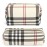 MAANGE Small Makeup Bag for Purse, 2 PCS Cosmetic Bag for Women Travel Makeup Pouch Leather Make up Bag Portable Zipper Pouch Brushes Bag - khaki plaid