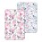 Pea Pod Pack N Play Sheets for Baby Girls, 2 Pack Floral Mini Crib Sheets Neutral, Stretchy Portable Playard Mattress Sheet Fitted, Ultra Soft Jersey Knit