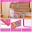YogoRun Snack Bags Glitter Chenille Clear Snacks Pouch Bag for Travel Transparent Zipper Pouch Bag for Women (HotPink-Snacks)