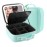 MOMIRA Travel Makeup Bag Cosmetic Bag Makeup Organizer Bag with Lighted Mirror, Adjustable Brightness in 3 Color Scenarios, Waterproof Makeup Train Case, Gift for Women - Green