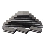 Diesisa Buffer Block Nail File, 100/180 Grit Sponge Nail Buffers for Acrylic Nails, Mini Buffing Block Double Sided for Manicure Tools 30 Count - Black