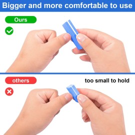 Diesisa Buffer Block Nail File, 100/180 Grit Sponge Nail Buffers for Acrylic Nails, Mini Buffing Block Double Sided for Manicure Tools 30 Count - Blue