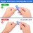 Diesisa Buffer Block Nail File, 100/180 Grit Sponge Nail Buffers for Acrylic Nails, Mini Buffing Block Double Sided for Manicure Tools 30 Count - Blue