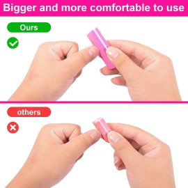 Diesisa Buffer Block Nail File, 100/180 Grit Sponge Nail Buffers for Acrylic Nails, Mini Buffing Block Double Sided for Manicure Tools 30 Count - Pink