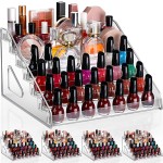 Jetec 2 Pcs 7 Tiers Style Acrylic Card Display Stand Sunglasses Organizer Nail Polish Holder Versatile Display for Trading Cards Greeting Card Stand Essential Oils Cosmetic Eyewear Rack