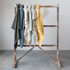 Creative Co-Op Creative Co-Op Cotton Double Cloth Baby Blanket with Trim in Bag, Blush