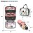 Toiletry Bag Kit Set: Hanging Travel Toiletry Bag + 311 TSA Cosmetic Liquid Bag + Ultralight Accessory Organizer Pouch (Dusty Rose)