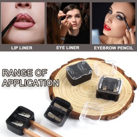 BokWin 5PCS Cosmetic Pencil Sharpener, Makeup Pencil Sharpener, Dual Holes Eyeliner Sharpener for Eyeliner Lipliner Pencils BokWin 5PCS Cosmetic Pencil Sharpener, Makeup Pencil Sharpener, Dual Holes Eyeliner Sharpener for Eyeliner Lipliner Pencils