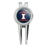 GRAPHICS & MORE University of Illinois Official Logo Golf Divot Repair Tool and Ball Marker