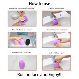 Evmliy 2Pack Ice Face Roller, Silicone Ice Roller for Face to Tighten and Lift Skin, for Face & Eye Puffiness Relief, Reusable Facial Mold for Neck to Enhance Natural Glow, Skin Care for Women Beauty Evmliy 2Pack Ice Face Roller, Silicone Ice Roller for Face to Tighten and Lift Skin, for Face & Eye Puffiness Relief, Reusable Facial Mold for Neck to Enhance Natural Glow, Skin Care for Women Beauty