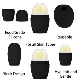 Evmliy 2Pack Ice Face Roller, Silicone Ice Roller for Face to Tighten and Lift Skin, for Face & Eye Puffiness Relief, Reusable Facial Mold for Neck to Enhance Natural Glow, Skin Care for Women Beauty Evmliy 2Pack Ice Face Roller, Silicone Ice Roller for Face to Tighten and Lift Skin, for Face & Eye Puffiness Relief, Reusable Facial Mold for Neck to Enhance Natural Glow, Skin Care for Women Beauty