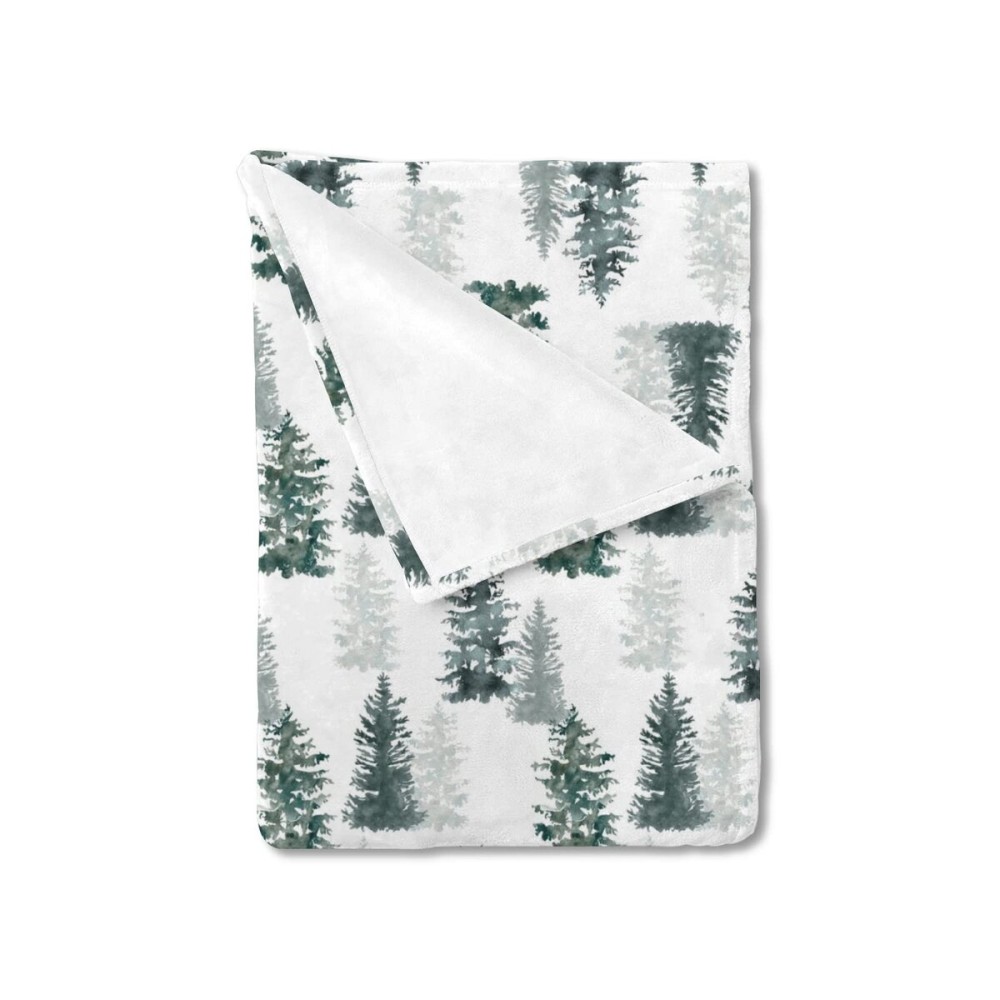 HawSkgFub Pine Trees Forest Baby Blanket for Boys Gift, Winter Flannel Fleece Nursery Bed Swaddle Receiving Blankets, Soft Lightweight Newborn Toddler Infant Kids Crib Bedding 30 x 40
