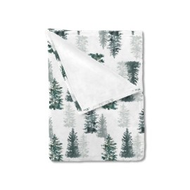 HawSkgFub Pine Trees Forest Baby Blanket for Boys Gift, Winter Flannel Fleece Nursery Bed Swaddle Receiving Blankets, Soft Lightweight Newborn Toddler Infant Kids Crib Bedding 30 x 40