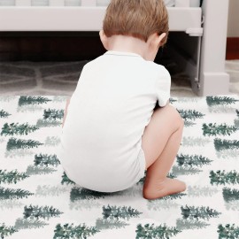 HawSkgFub Pine Trees Forest Baby Blanket for Boys Gift, Winter Flannel Fleece Nursery Bed Swaddle Receiving Blankets, Soft Lightweight Newborn Toddler Infant Kids Crib Bedding 30 x 40