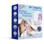 Bamboo Crib Mattress Protector by Slumberfy, Waterproof and Hypoallergenic Mattress Protector for Babies and Toddlers, Made of Bamboo Material, Mom\'s Choice Award Winner-29x52x6 inches
