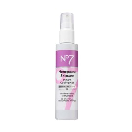 No7 Menopause Skincare Instant Cooling Mist - All Over Cooling Facial Mist for Daily Menopause Relief of Hot Flashes - Moisturizing Glycerine + Refreshing Rosewater Calms & Smoothes Dry Skin (100 ml)