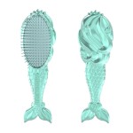 Glimmer Wish Mermaid Detangling Hair Brush for Kids - Anti Frizz and Anti Static - Soft and Long Bristles to Detangle With Ease - Gentle on Hair Kids Hair Brush