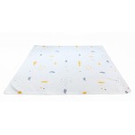 ORIBEL Splat Mat| 51\'\'x51\'\'| Baby Splat Mat for Under High Chair| Easy to Clean Mat| Non-Slip Play Mat| Stain & Water- Resistant| Machine Washable Spill Mat
