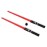 Light up Saber Toy with Electronic Lights and Sound Effect for Kids and Adults, Double-Bladed Red LED Retractable Force FX Light up Saber Toy as Party, Halloween, Holiday, Birthday Gift(2 Pack)
