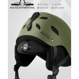 OutdoorMaster Kelvin Ski Helmet - Snowboard Helmet for Men, Women & Youth