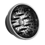 BESTTRENDY Hair Dryer Diffuser Attachment for Curly and Natural Wavy Hair: Suitable for 1.4-inch to 2.4-inch Blow Dryers, Professional, Honeycomb Design, ABS Plastic, Black