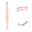 Professional Lash Extension Tweezers - Curved Fiber Tip Eyelash Tweezers for Volume Fans