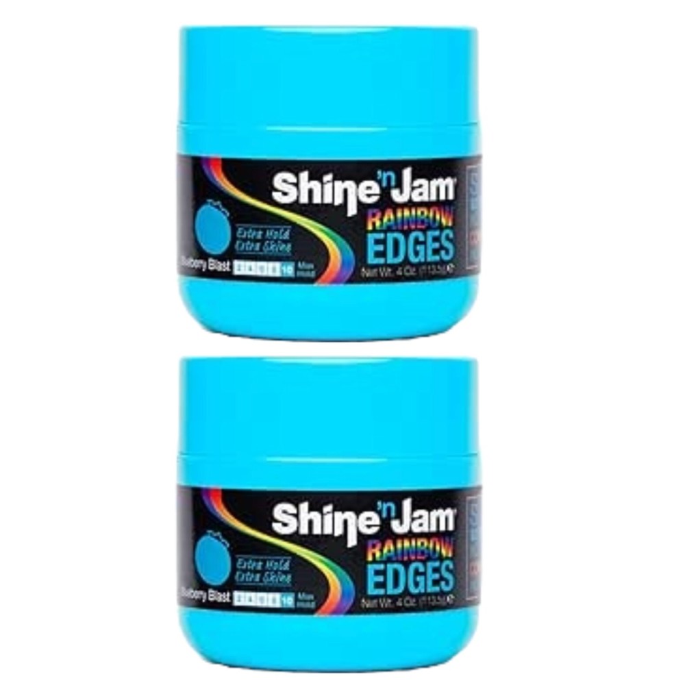 Shine \'n Jam Rainbow Edges - Blueberry Blast - 4 oz (Pack of 2)