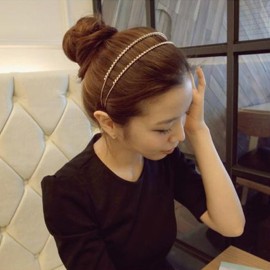 Ruihfas Silver/Rose Gold Tone Double Rows Crystal Rhinestones Fashion Headbands Wedding Party Hair Hoop Band Hairband Headwear for Women (Gold) Ruihfas Silver/Rose Gold Tone Double Rows Crystal Rhinestones Fashion Headbands Wedding Party Hair Hoop Band Hairband Headwear for Women (Gold)