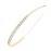 Ruihfas Silver/Rose Gold Tone Double Rows Crystal Rhinestones Fashion Headbands Wedding Party Hair Hoop Band Hairband Headwear for Women (Gold)