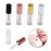SKYPRO 20 Packs 1.2 mL Pretty Empty Lip Gloss Tubes Containers, Clear Mini Refillable Lip Balm Bottles with Rubber Inserts and 3pcs Transfer Pipettes for Lip Samples Travel DIY Makeup (4 Colors)
