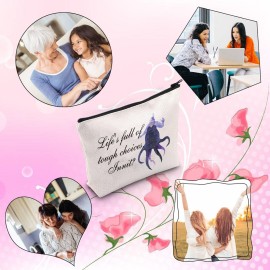 TSOTMO Villain Ursula Quote Inspired Gift Lifes Full Of Tough Choices Innit Zipper Pouch Makeup Bag (tough choices Innit)