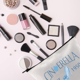 TSOTMO Fairytale Movie Inspired Gift Cinderalla Est 1950 Zipper Pouch Bag Pencil Bag For Daughter Niece Granddaughter (CINDERELLA EST 1950)