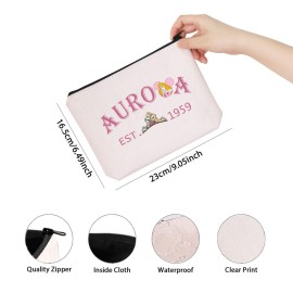 TSOTMO Princess Lover Gift Est 1959 Zipper Pouch Bag Pencil Bag Birthday Gift For Daughter Niece Granddaughter (AUR EST 1959)