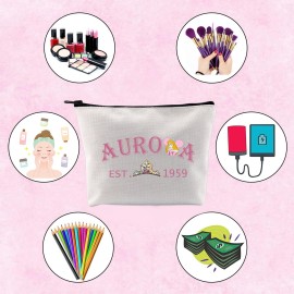 TSOTMO Princess Lover Gift Est 1959 Zipper Pouch Bag Pencil Bag Birthday Gift For Daughter Niece Granddaughter (AUR EST 1959)