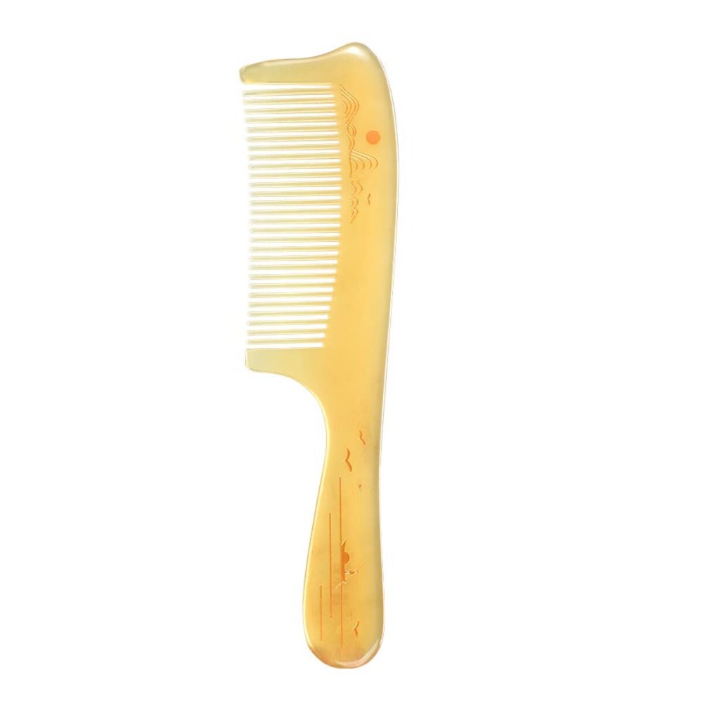 TAN MUJIANG Wooden Hair Comb Sheep Horn TAN MUJIANG Wooden Hair Comb Sheep Horn