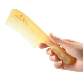 TAN MUJIANG Wooden Hair Comb Sheep Horn TAN MUJIANG Wooden Hair Comb Sheep Horn