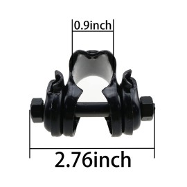 Seat Rail Clamp MEETOOT Bicycle Seat Fixing Clip For Standard Rail Saddles, Bicycle Seat Adapter, Single Rail Saddle Clamp, BIKE Seat Clamp